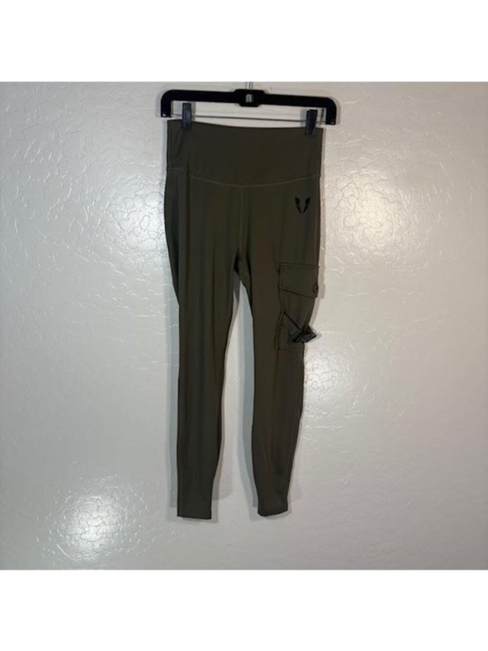 FIRM ABS Leggings Womens XS Green High Rise Ankle Cargo Pockets Yoga Athletic